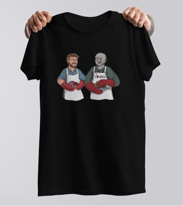 Consume The Flesh Spice It Well I Love Spice Apron Chefs T-Shirt