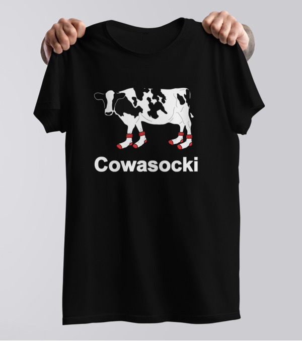 Cowasocki Cows Milk Cow In Socks Cow A Socky 138 T-Shirt