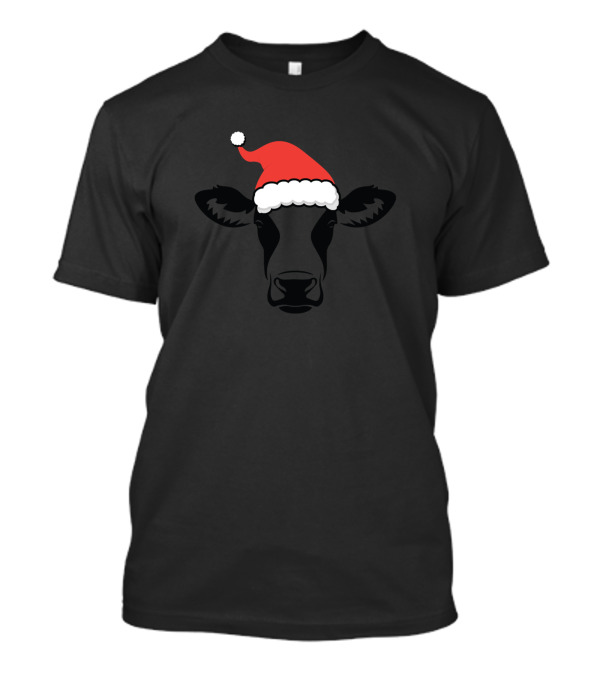 Santa Cow Christmas Farming 180 T-Shirt