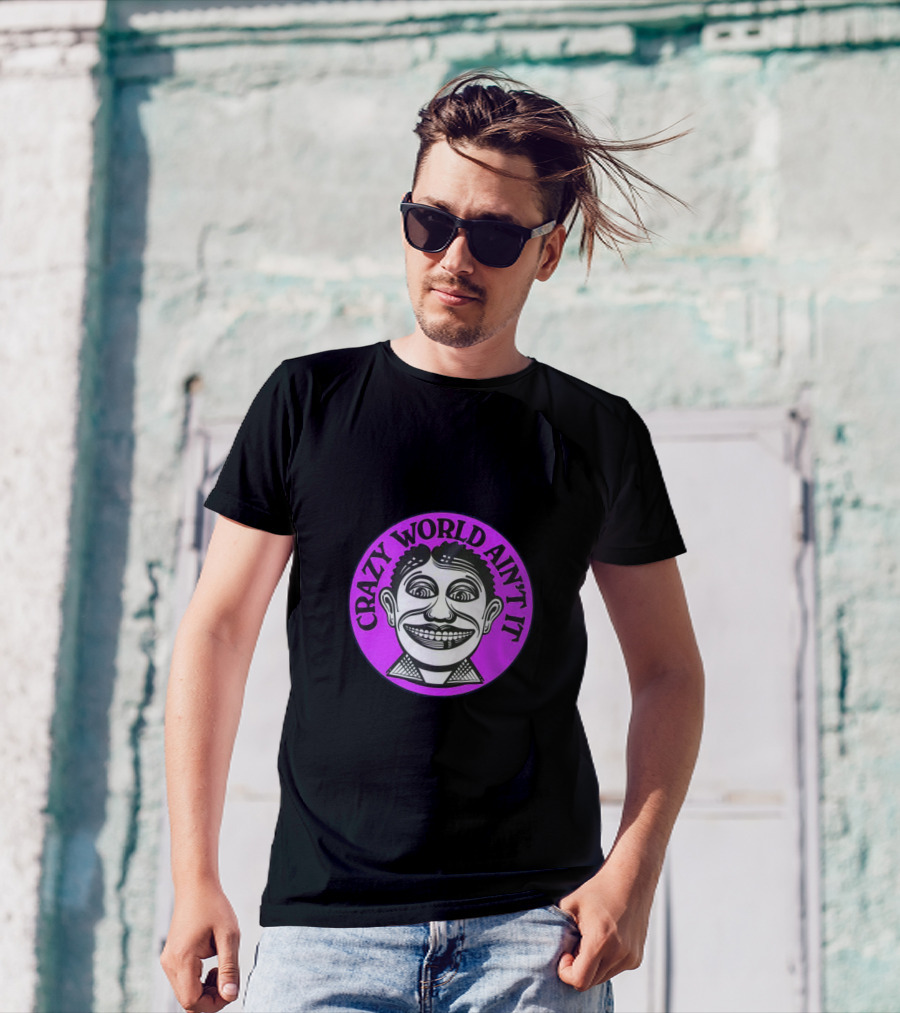 Crazy World Ain't It Retro Face T-Shirt