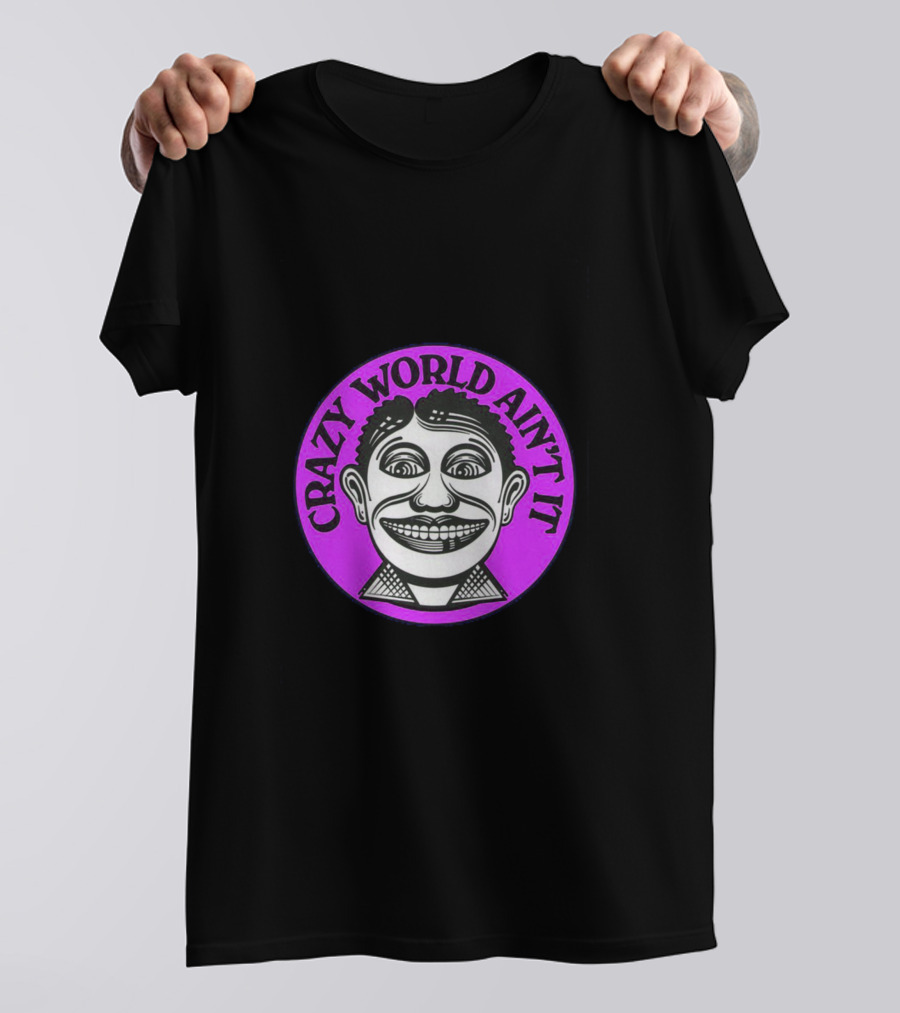 Crazy World Ain't It Retro Face T-Shirt