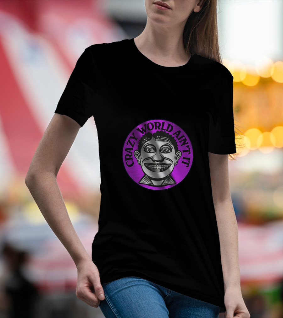 Crazy World Ain't It Retro Face T-Shirt