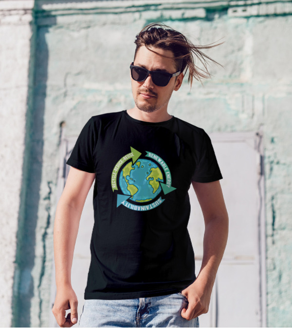 Sustainability Renewable Energy Recycle Reduce Reuse Earth T-Shirt