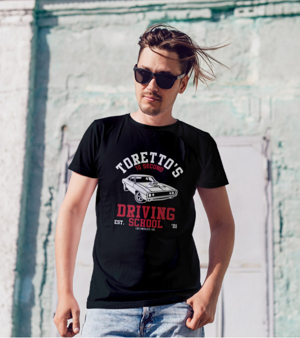 Toretto's 10 Second Driving School Est. 2001 Los Angeles T-Shirt