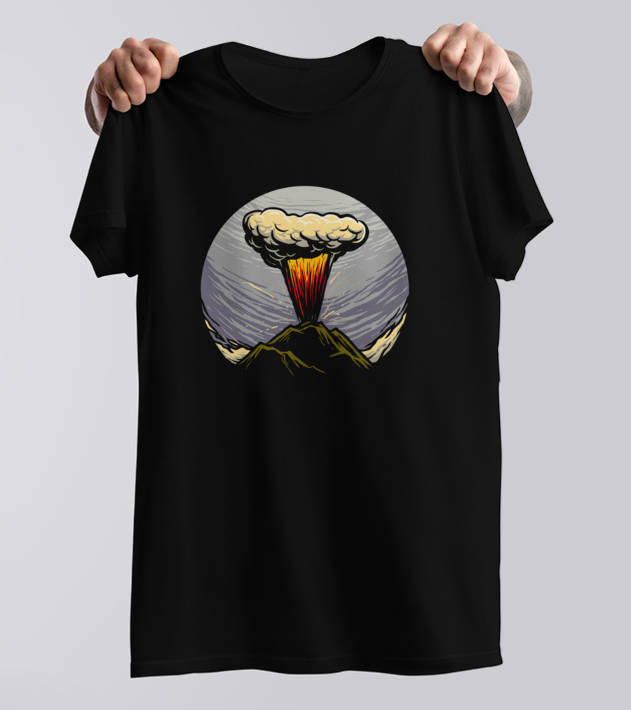 Fire From Volcano Eruption Clouds T-Shirt