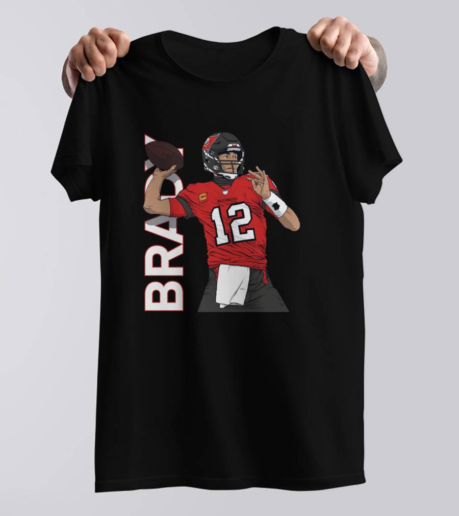 Brady 12 Football Quarterback Legend T-Shirt