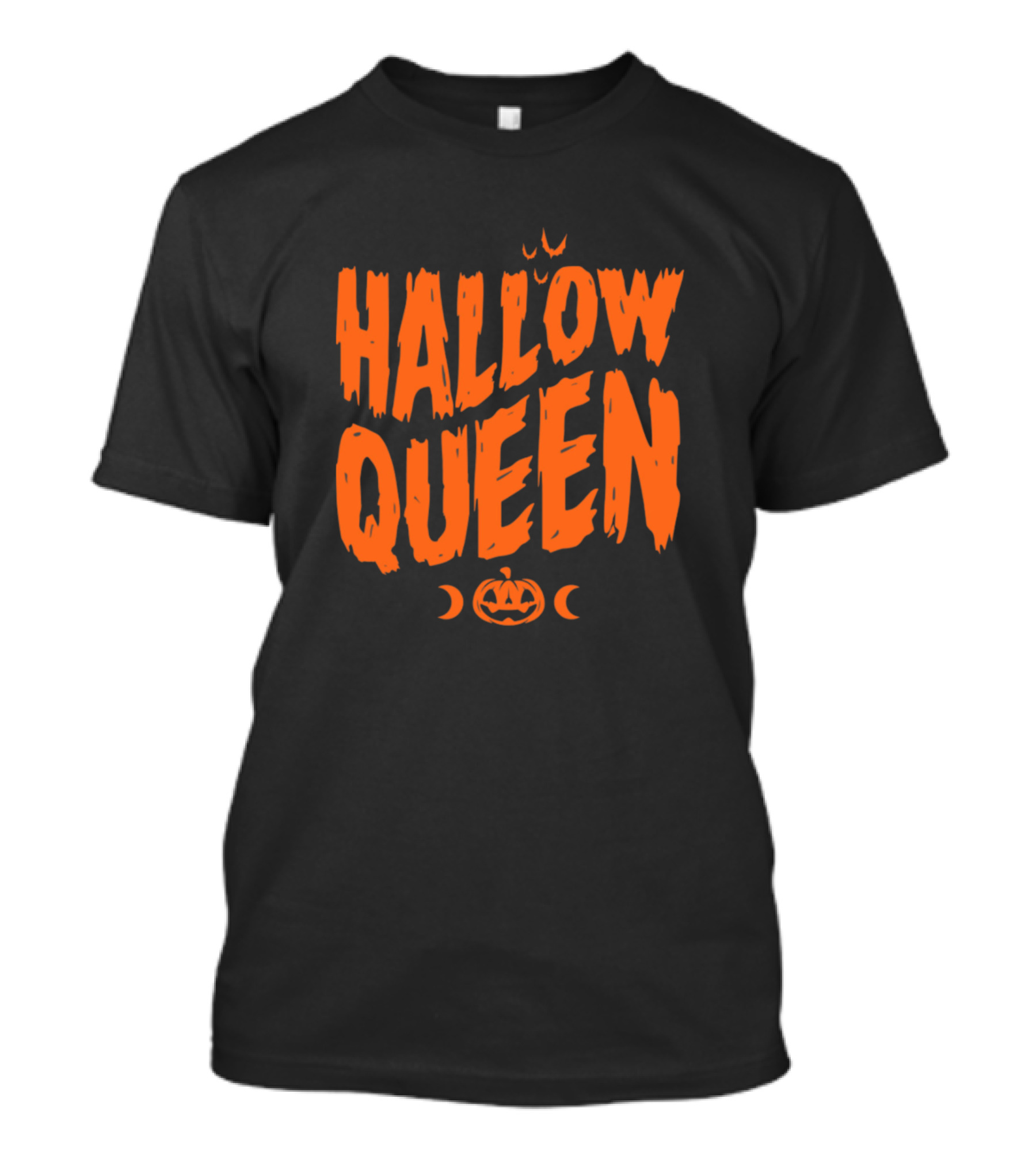 Hallow Queen Pumpkin Halloween Moon Icons T-Shirt