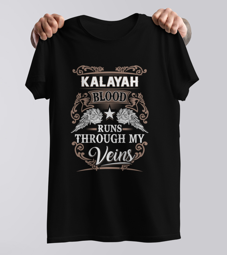 Kalayah Blood Runs Through My Veins Winged Star T-Shirt