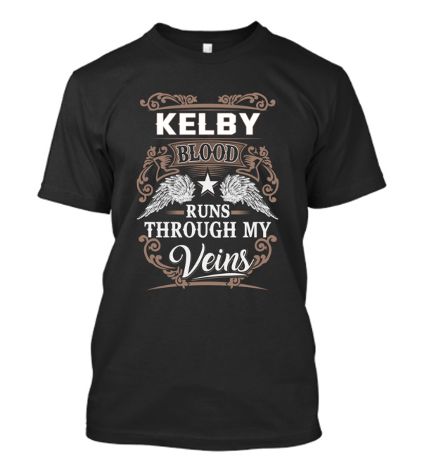 Kelby Blood Runs Through My Veins Wings And Star T-Shirt