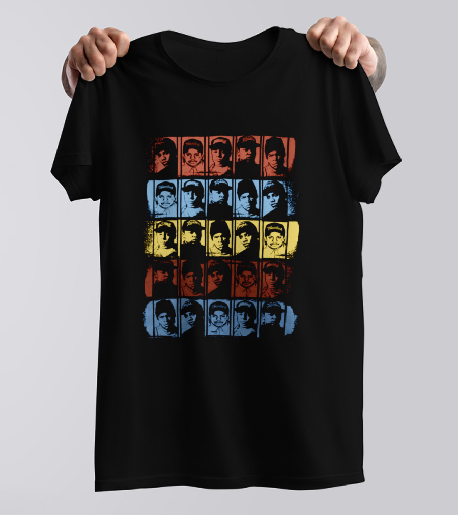 Love Nwa Hip Hop Group Colorful Members Faces T-Shirt