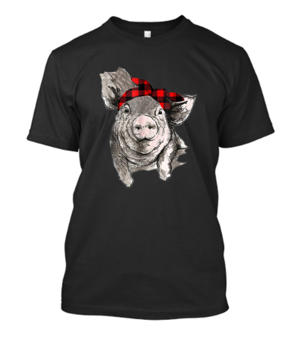 Pig With Red Bandana Caro Awesome T-Shirt