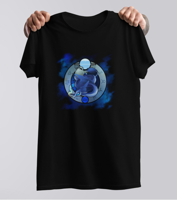 Aquarius Zodiac Sign With Celestial Water Bearer T-Shirt