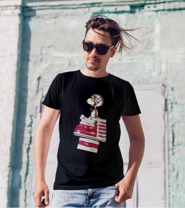 Snoopy Star Wars X-Wing Pilot Doghouse T-Shirt