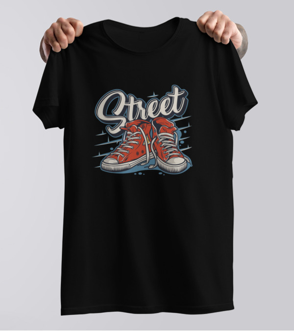 Street Red Sneakers T-Shirt