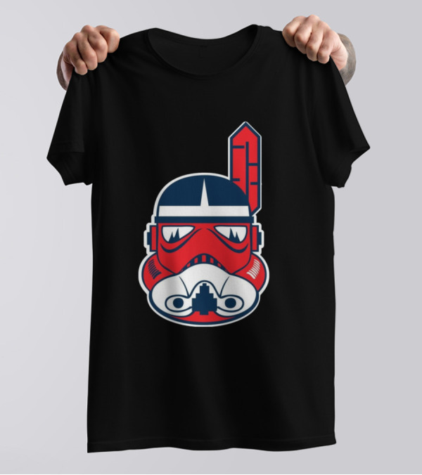 The Chief Will Whit Mask Stormtrooper Red And Blue Feather Helmet T-Shirt