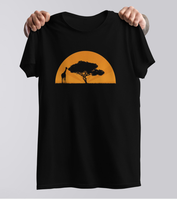 The Lion King Sunset Giraffe Acacia T-Shirt