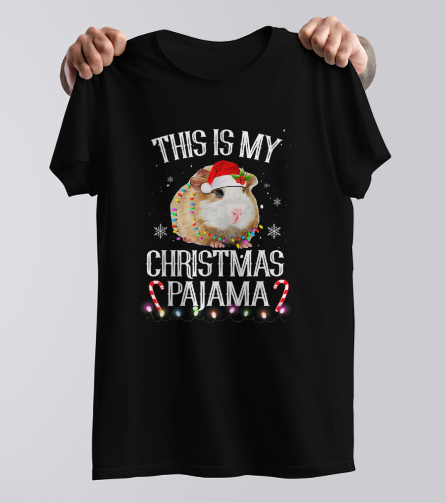 This Is My Christmas Pajama Guinea Pig T-Shirt