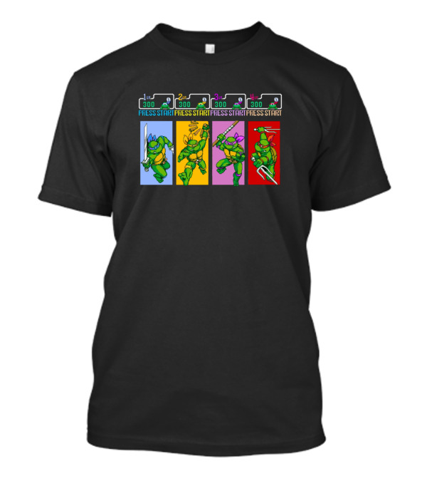 TMNT Arcade Press Start Player Scores 300 T-Shirt
