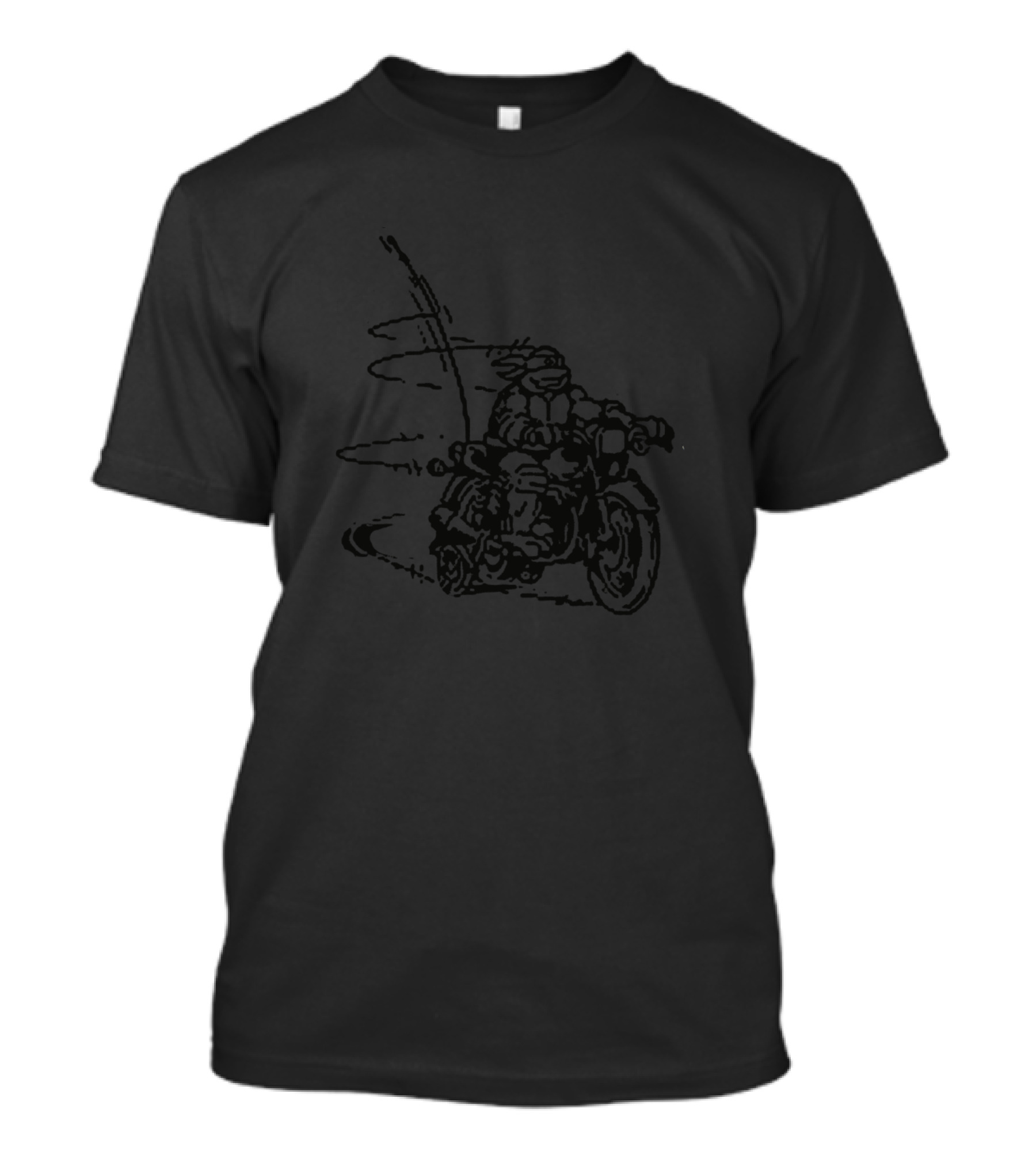 Tmnt Turtle Riding Motorcycle T-Shirt