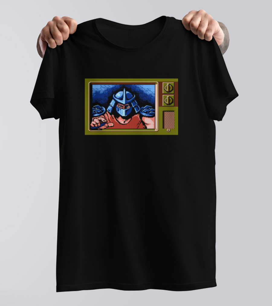 Shredder On Retro TV Screen – Tonight I Dine On Turtle Soup T-Shirt