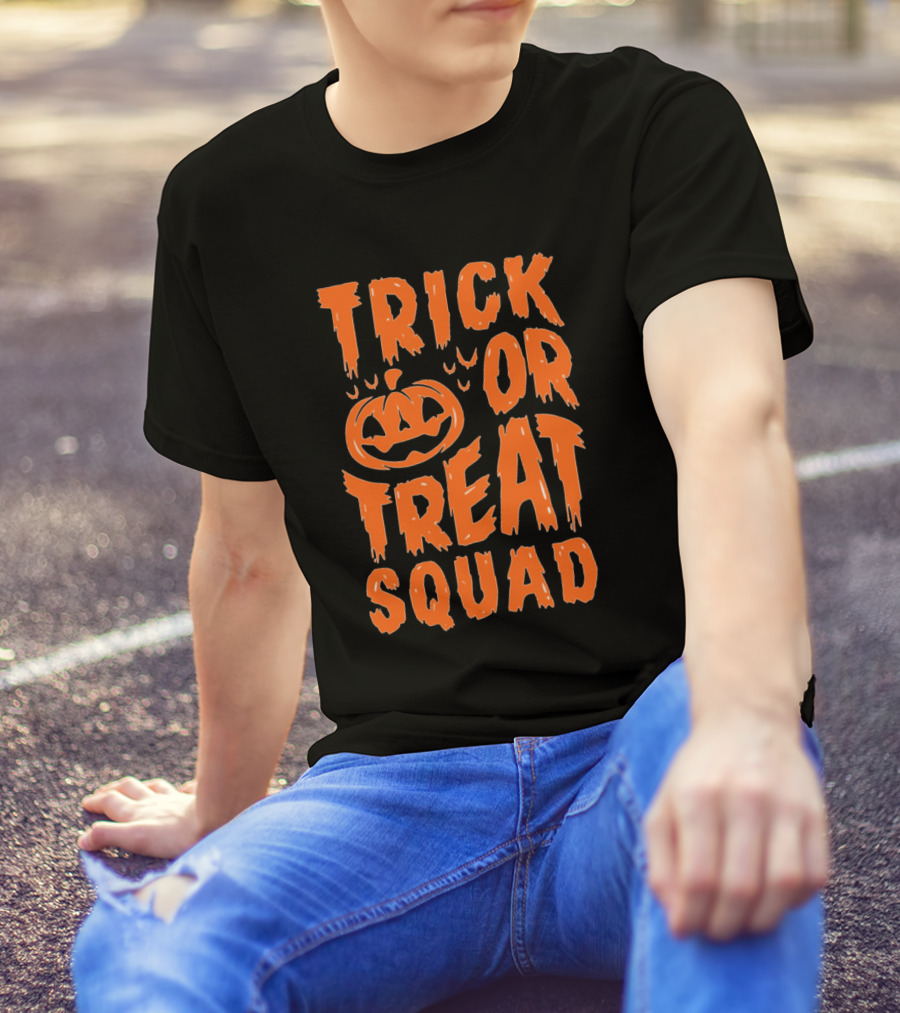 Trick Or Treat Squad Halloween Pumpkin T-Shirt