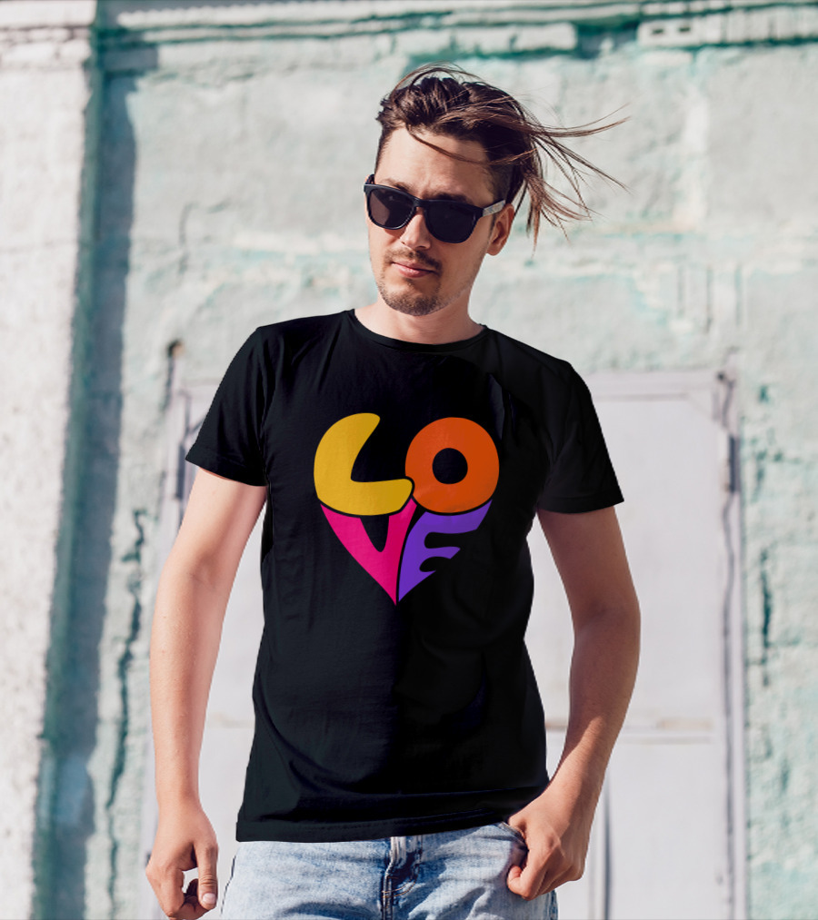 Valentines Day Girly Love Heart T-Shirt