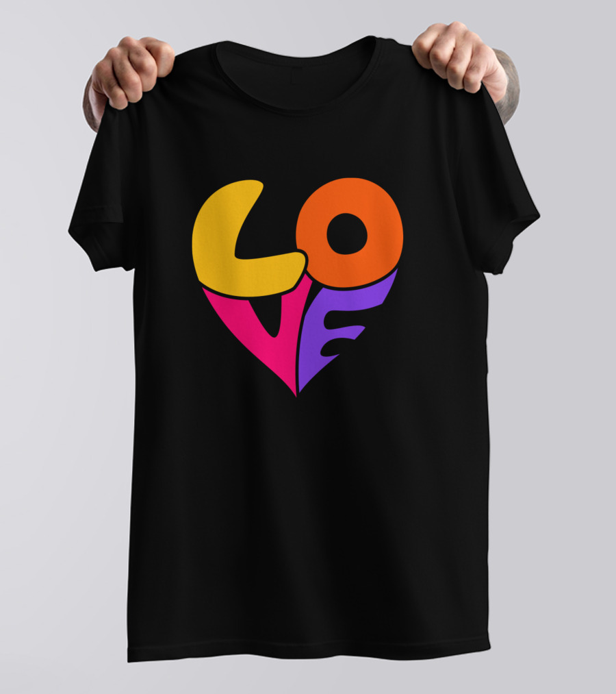Valentines Day Girly Love Heart T-Shirt