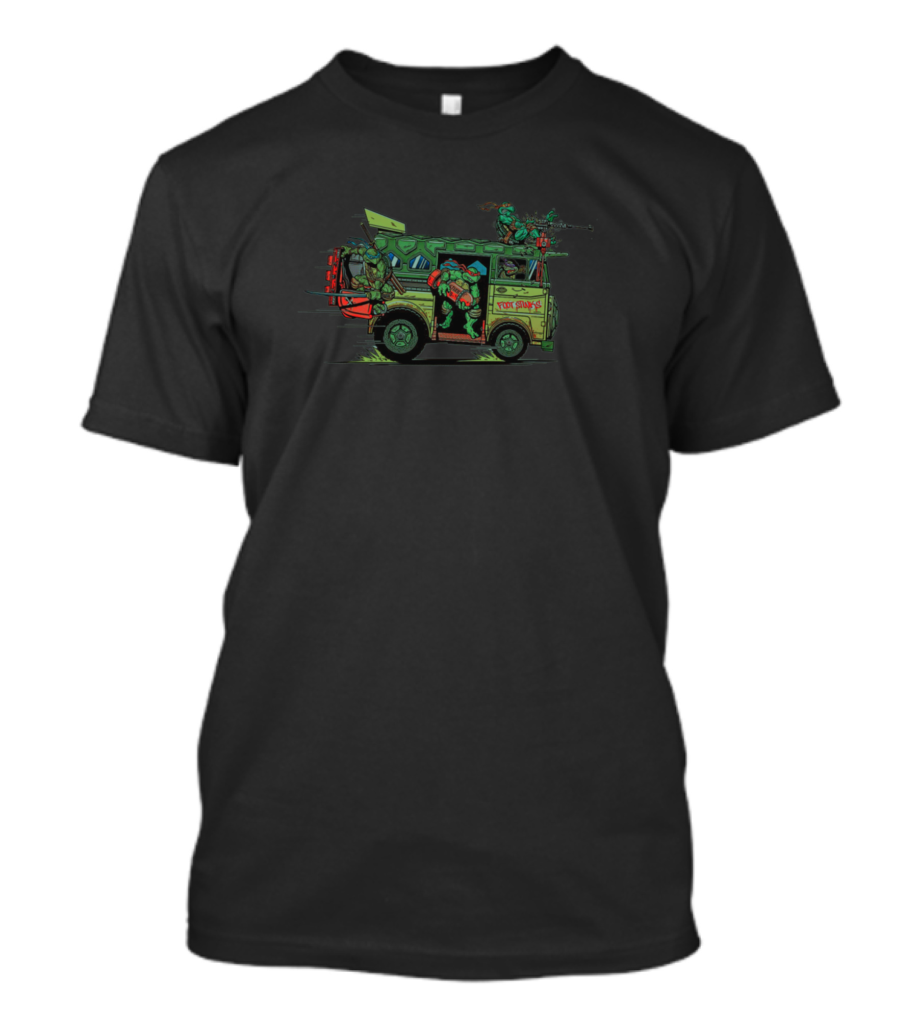 Teenage Mutant Ninja Turtles Vintage Turtle Van Party Wagon T-Shirt