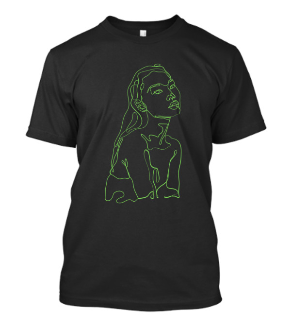 Woman Body Outline Neon T-Shirt