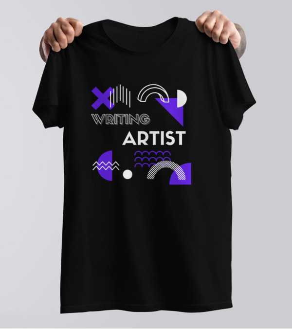 Writing Artist Geometric Elements T-Shirt