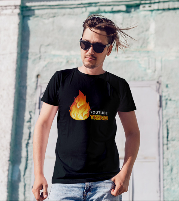 YouTube Trend Fire Emoji T-Shirt