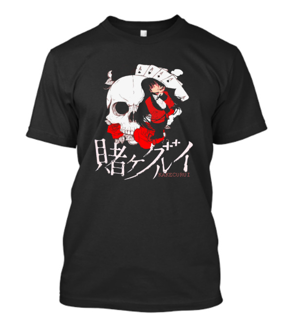 Kakegurui Yumeko Skull And Cards Anime Manga T-Shirt