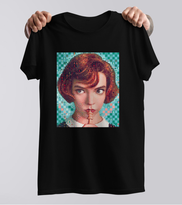 The Queens Gambit Anya Taylor Joy Checkered T-Shirt