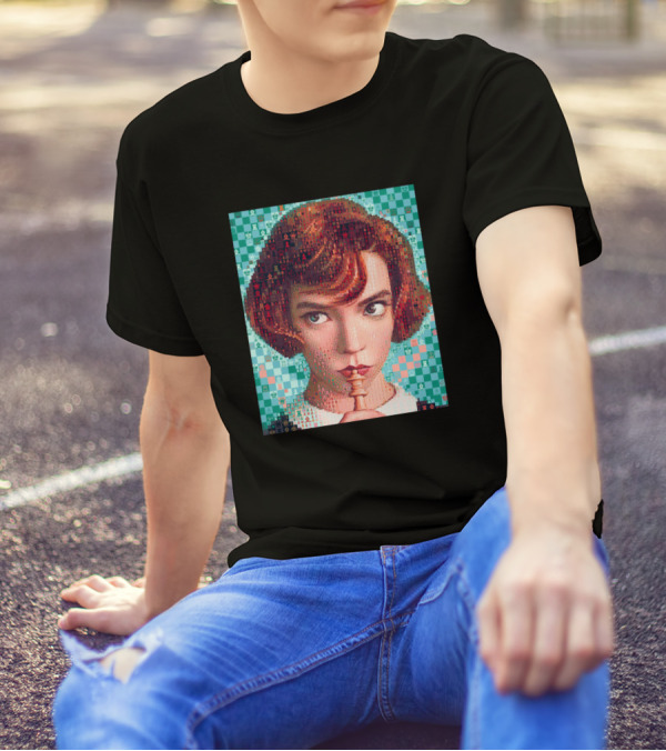 The Queens Gambit Anya Taylor Joy Checkered T-Shirt