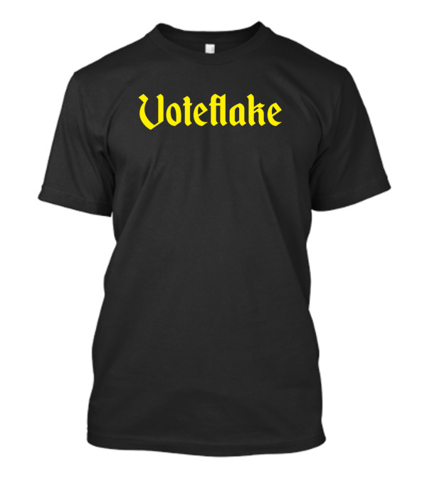 Voteflake Gothic Style Yellow Font T-Shirt