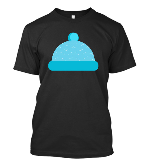 Winter Hat Blue T-Shirt
