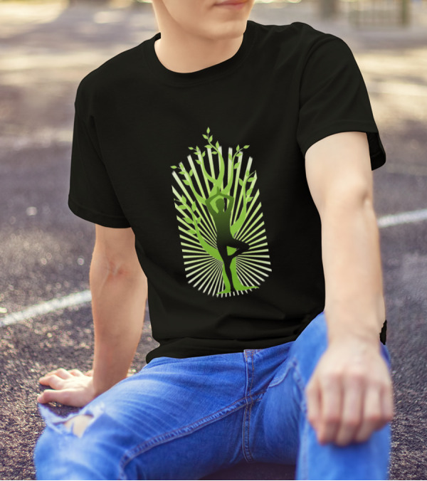 Yoga Inner Peace Tree Pose Radiance T-Shirt