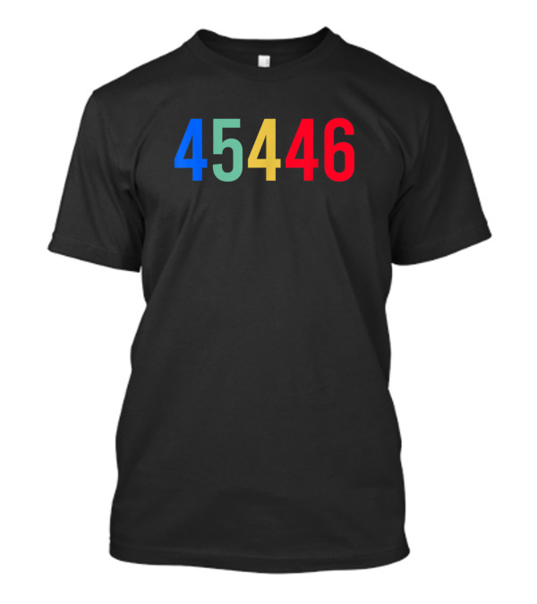 45446 Blue Green Yellow Red Against 45 T-Shirt
