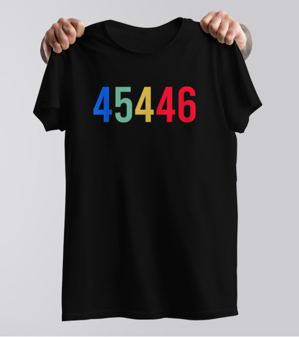 45446 Blue Green Yellow Red Against 45 T-Shirt