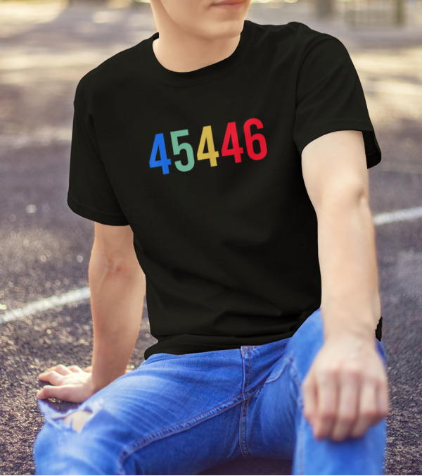 45446 Blue Green Yellow Red Against 45 T-Shirt