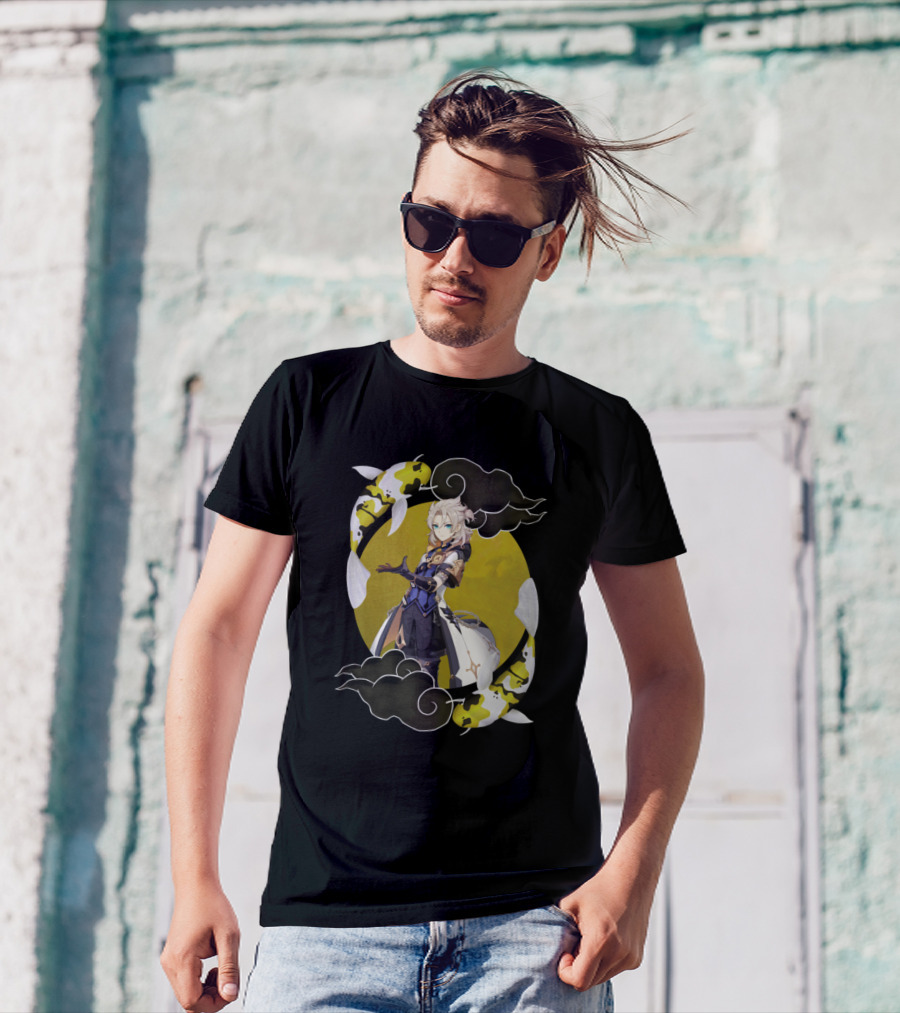 Albedo Genshin Impact Koi Cloud Frame T-Shirt