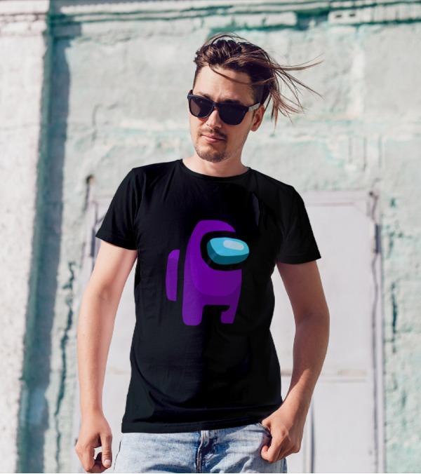 Among Us Violet Crewmate Character Astronaut Gaming T-Shirt