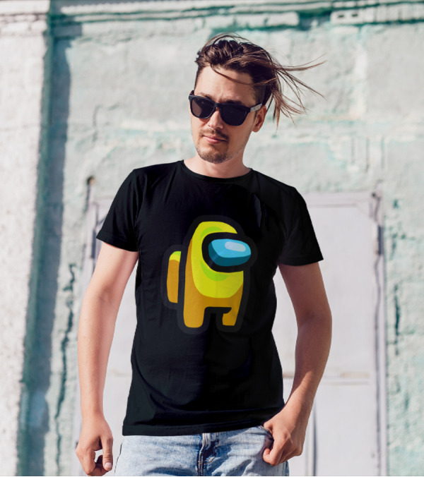 Among Us Yellow Crewmate Astronaut Character T-Shirt