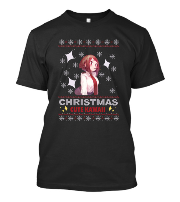 Christmas Cute Kawaii Anime Girls Xmas UglyAnime Manga T-Shirt