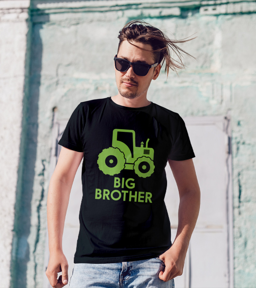 Big Brother Farm Tractor Graphic Smlteam T-Shirt