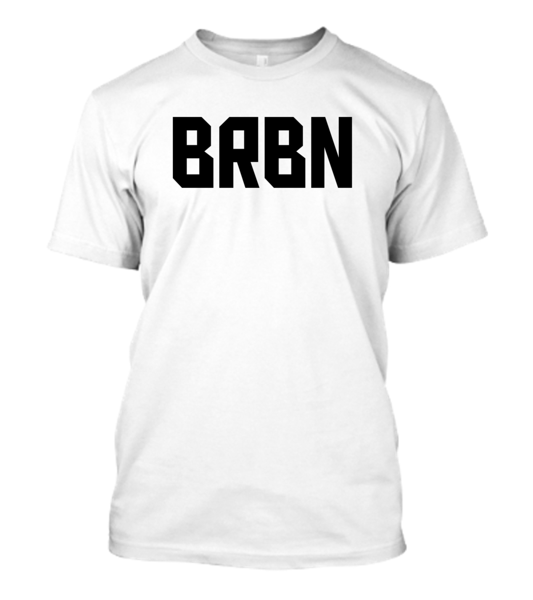BRBN Funny Bourbon Noir Text T-Shirt