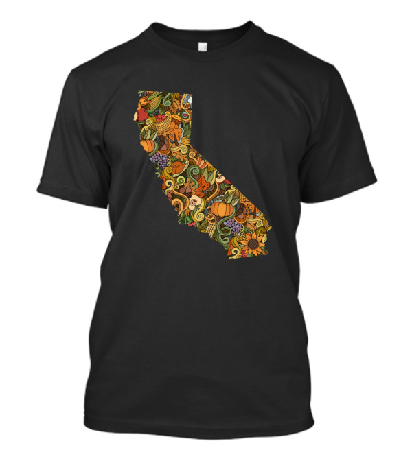 California Thanksgiving Harvest State T-Shirt
