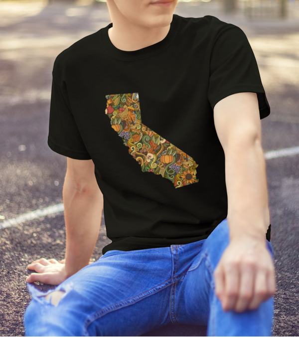 California Thanksgiving Harvest State T-Shirt