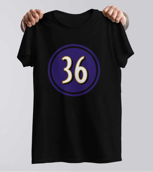 Chuck Clark 36 Ravens Jersey Number Sports T-Shirt