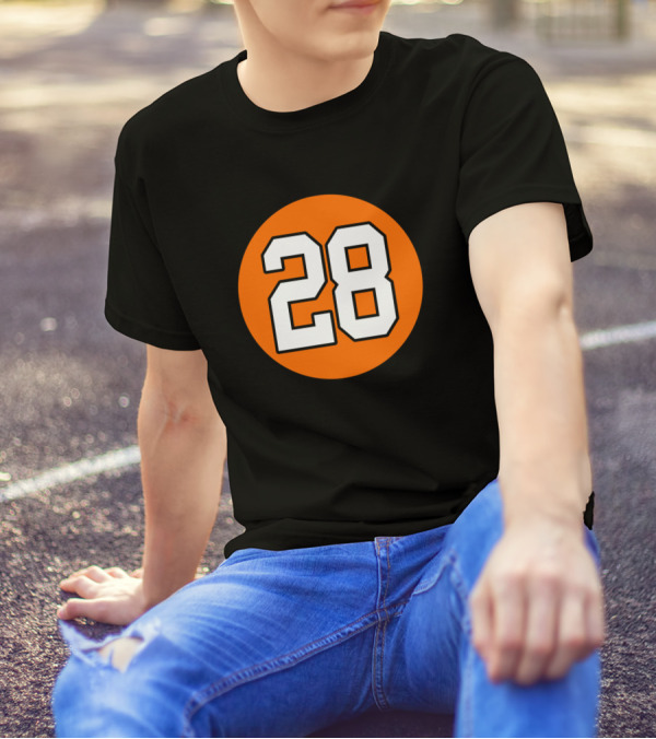 Claude Giroux 28 Orange Circle T-Shirt